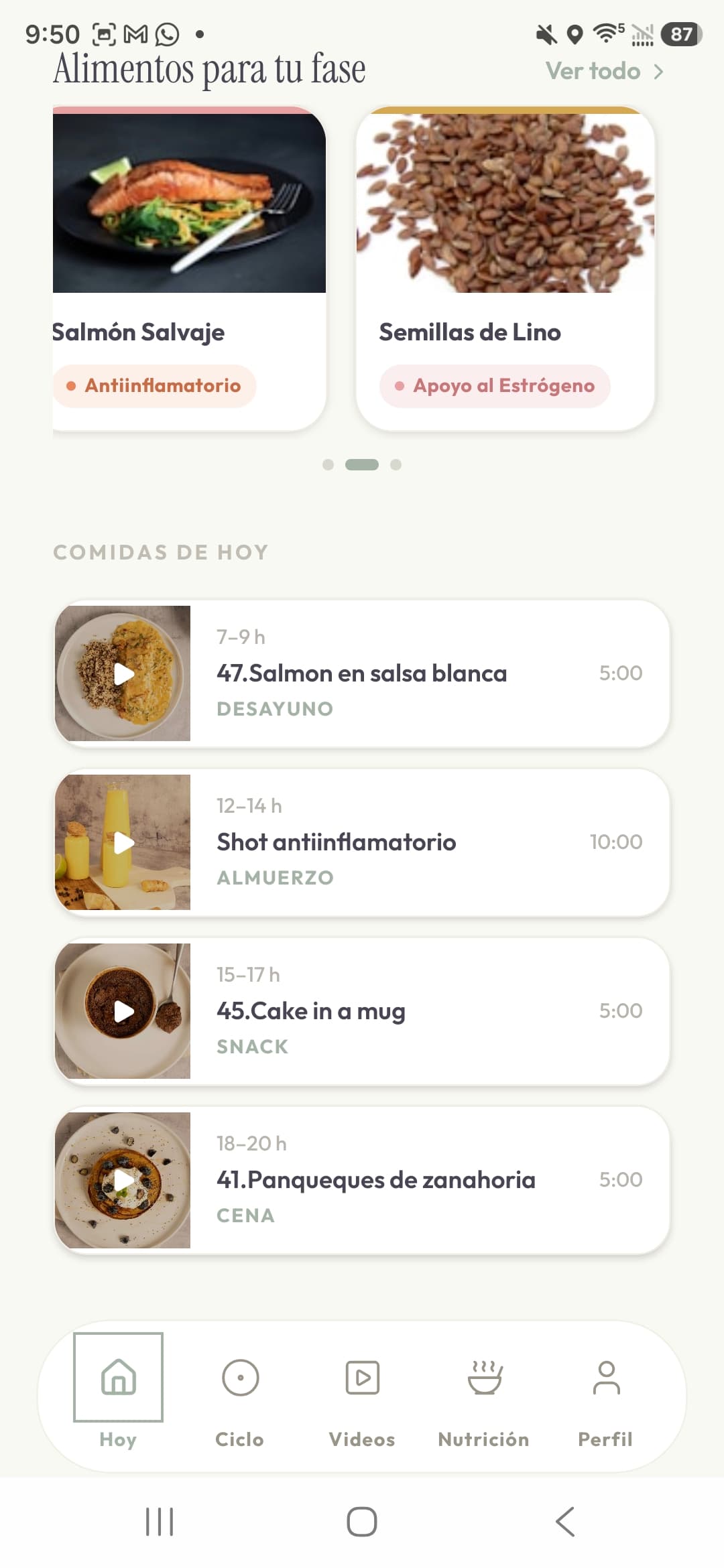 Plan semanal de comidas